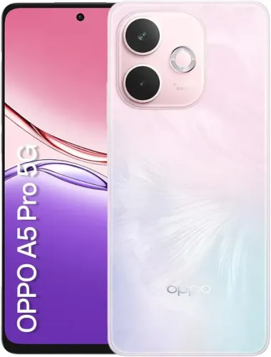 Celular Smartphone OPPO A5 Pro 256GB Rosa Pastel 5G 8GB RAM 6,67" HD+ 8MP 3 MESES DE USO