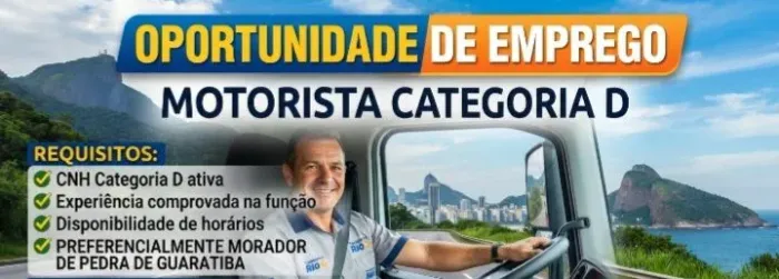 MOTORISTA CATEGORIA 'D'