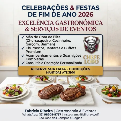 Buffet e Mão de Obra Confraternizações