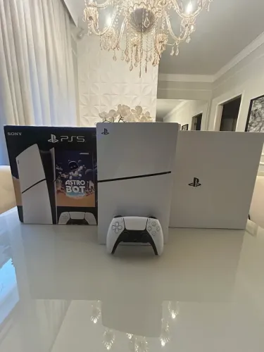 Ps5 slim 1TB IMPECÁVEL-acompanha controle original, caixa completa e cabos