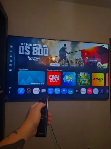 TV SAMSUNG 65 QLED 4K Q65D 2024, Modo Game, Som em Movimento, Tela sem limites, Design sli