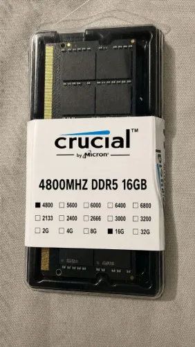 Memória ddr5 16 gigas crucial