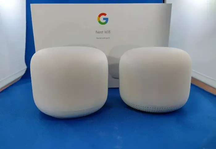 Kit com 2 roteadores Google Nest Wifi AC2200 Mesh 4x4 Ultimas unidades