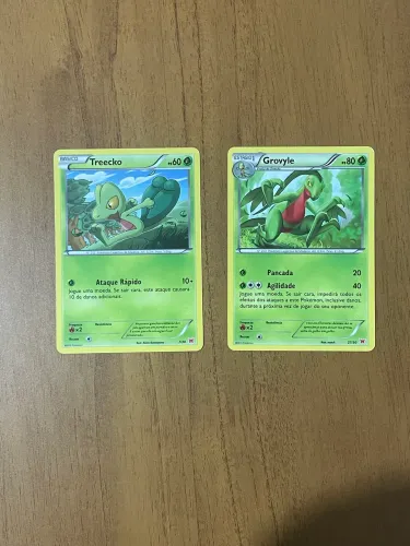 Carta pokemon treecko e grovyle