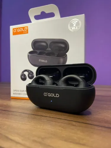 Fone de ouvido Bluetooth Open-Ear ?'Gold Pro FN-BT33