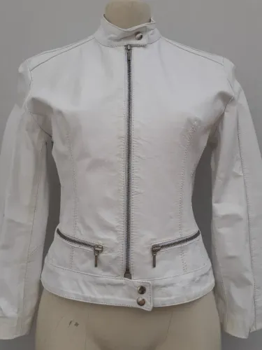 Jaqueta Afghan feminina Branca