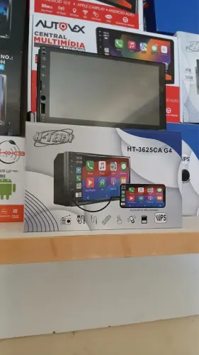 CENTRAL MULTIMIDIA CARPLAY E ANDROID AUTO PARA TODOS VEÍCULOS 