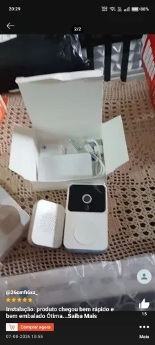 Campainha com câmera wifi