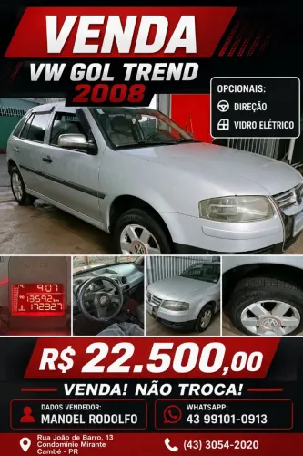 Volkswagen Gol City (trend)/titan 1.0 T. Flex 8V 4P 2008
