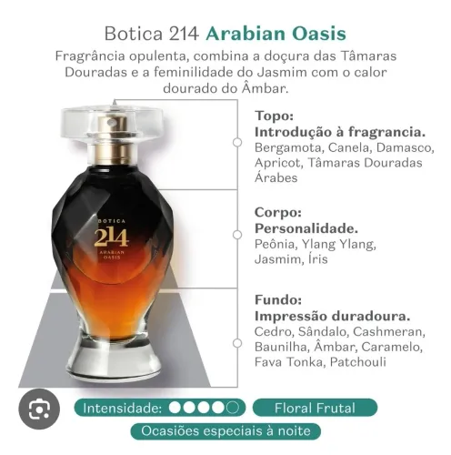 Vendo 214 Arabian Oasis Boticário