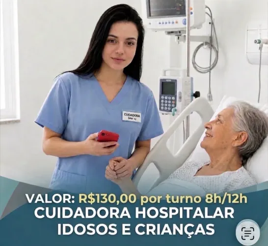 Acompanhante hospitalar - Crianças e idosos