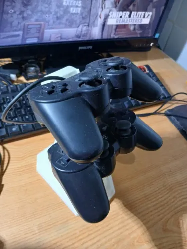 Suporte Duplo para Controle PS4 - Organizador Gamer Playstation 4