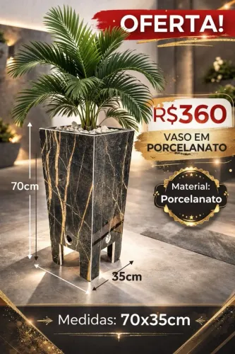 Vaso de porcelanato 