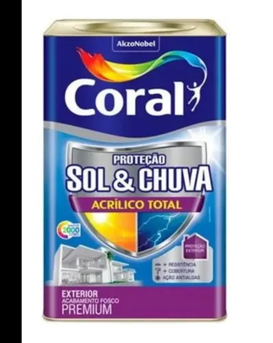 Latão tinta coral azul 16 litros 