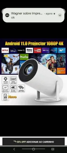 Projetor HY300 smart 4K