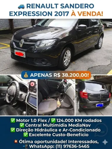 Renault Sandero Expression Flex 1.0 12V 5P 2017