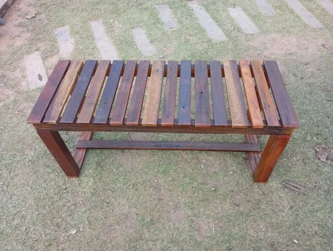 Banco Rústico para jardim