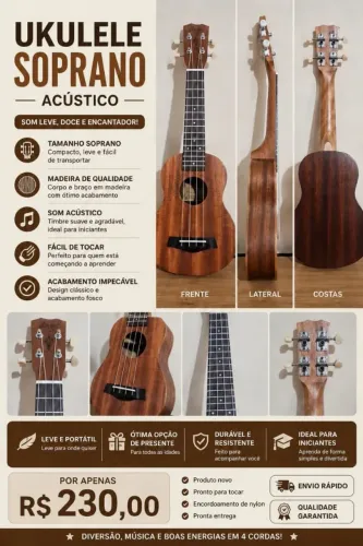 Ukulele em perfeito estado!
