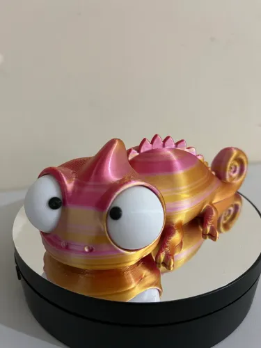 Coleção Funny mascote Camaleão- 3D premium