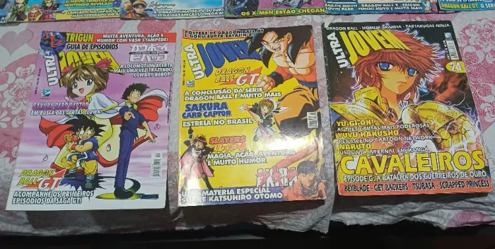 Revista Gibi Ultra Jovem - Dragon Ball GT, Cavaleiros Do Zodiaco, Yuyu Hakusho, Sakura