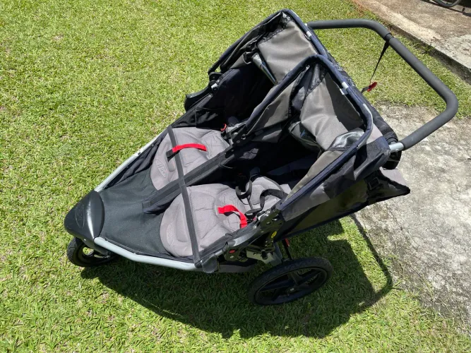 Carrinho de bebê duplo Gêmeos jogger padrão dos parques da Disney