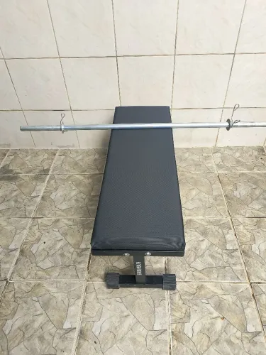 Kit Academia - Halteres, Banco, Barra e Anilhas