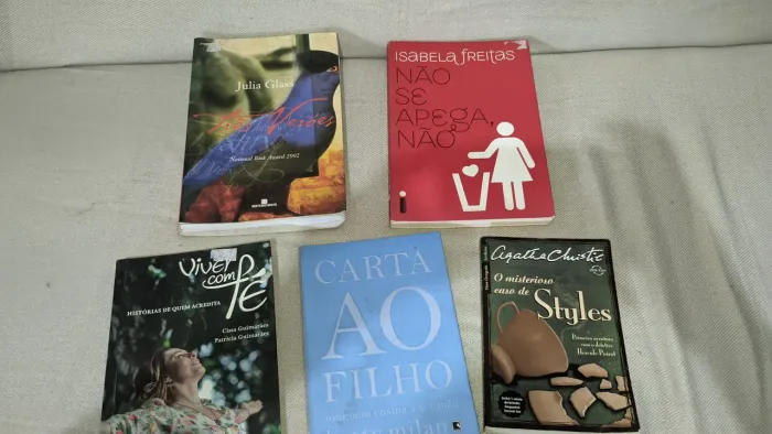 Lote 5 Livros Variados - Suspense, Relacionamentos e Superação