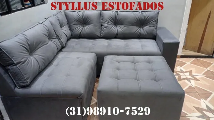 Sofá de canto de luxo