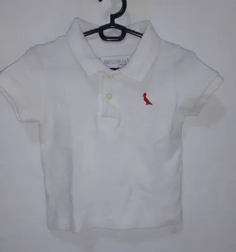 Camisa Gola Polo Bebê Infantil Original Reserva Mini  6 Meses