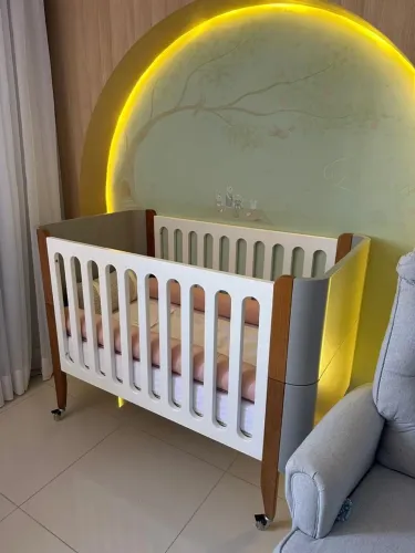Berço Bo 3 em 1 com Mini Cama.