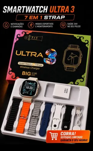 Smartwatch ultra 49mm masculino