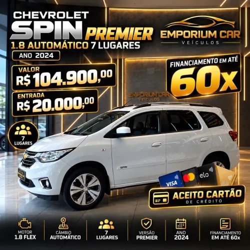 Chevrolet Spin Premier 1.8 8V Econo.flex 5P Aut. 2024
