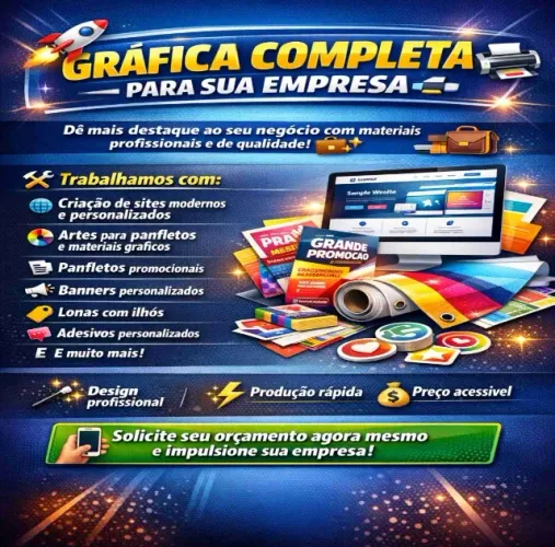Gráfica rapida para empresas ! banner, adesivos,wind banner 
