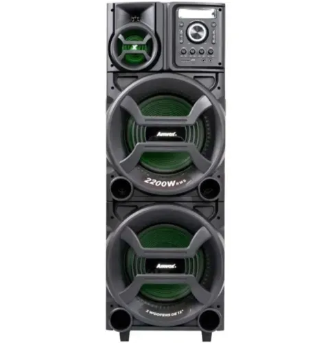 Caixa de Som Amplificada Amvox ACA2201 Pesadão II 2200W