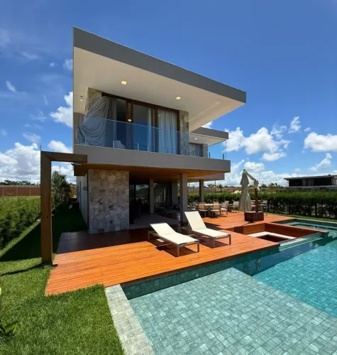 Casa para Venda em Camaçari, Alphaville (Abrantes), 6 dormitórios, 6 suítes, 6 banheiros,