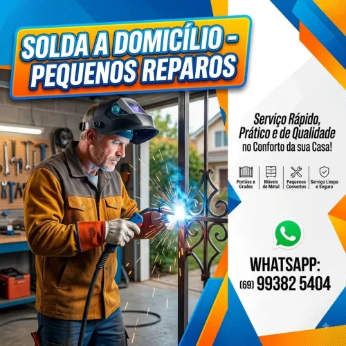 SOLDA A DOMICÍLIO, PEQUENOS REPAROS EM SOLDAS