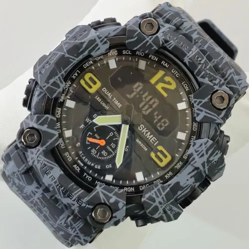Relógio SKMEI 1637 3ATM - À Prova D?Água Esportivo Digital TPU Rajado