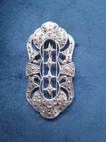Broche Art Déco em prata 935 década de 30