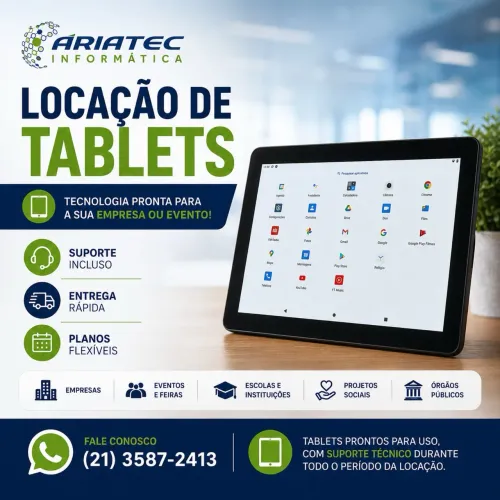 Locação tablets