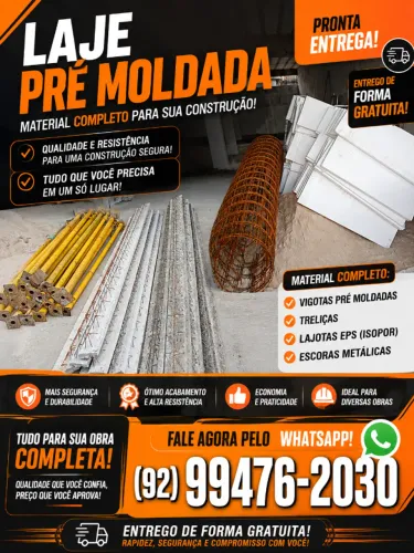 ? LAJE PRÉ-MOLDADA COMPLETA | Vigotas, Treliças, Isopor e Escoras ?