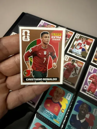 Figurinha Cristiano Ronaldo CR7 bronze