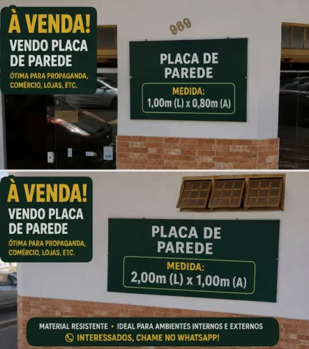 Placa de anúncio