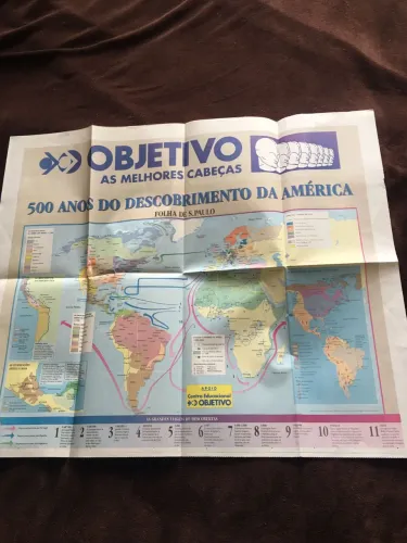 Pôster 500 anos do descobrimento - Folha de São Paulo
