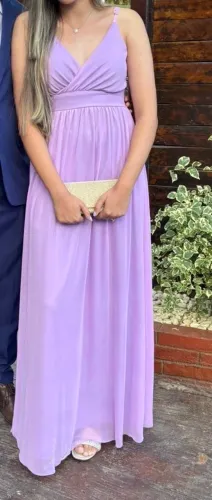 Vestido longo lilás tamanho M 