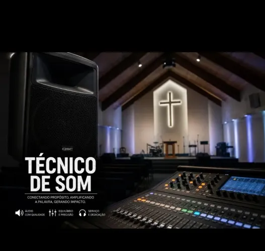 Técnico  de Som / Especializado  em Templos e igrejas