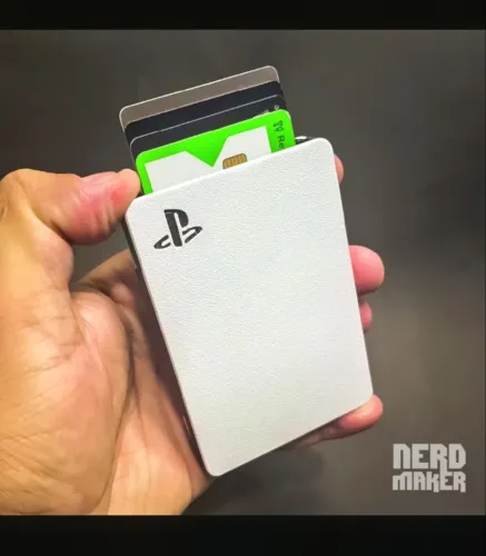 Carteira Porta Cartão Gamer Edição PS5 Novo Estilo Minimalista