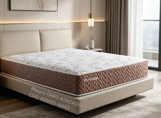 Colchão Molas Ensacadas Casal Promoção Relâmpago