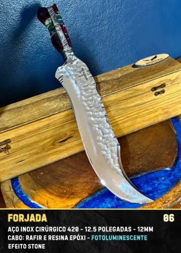Faca Artesanal Holder Forjada 12,5? - Inox 420 - Peça Exclusiva