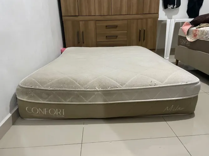 VENDO cama box casal usada
