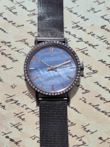 Relógio Skagen Dinamarca com Cristais